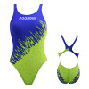 Poqswim Women's Race Endurance+ Polyester One-Piece Swimwear Square Leg Swimsuit